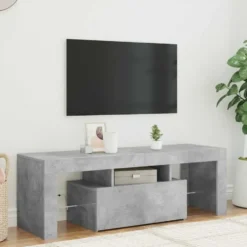 vidaXL - Tv-kast - Grijs - Bewerkt hout