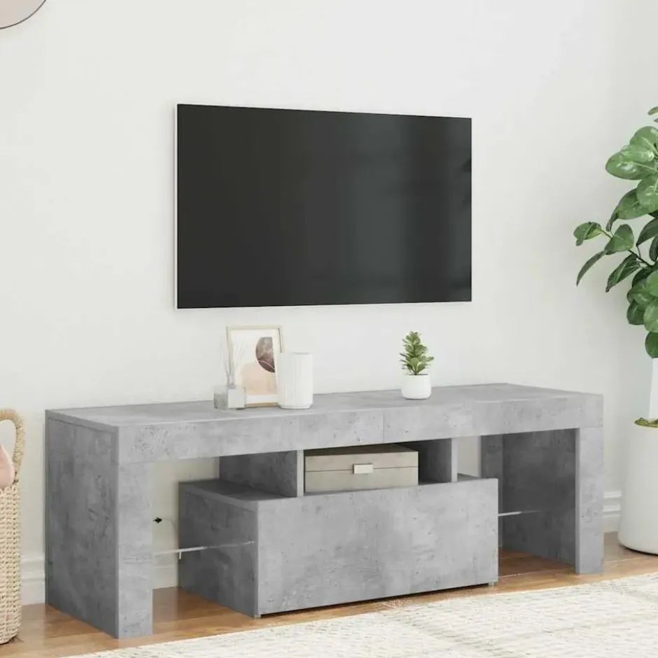 vidaXL - Tv-kast - Grijs - Bewerkt hout
