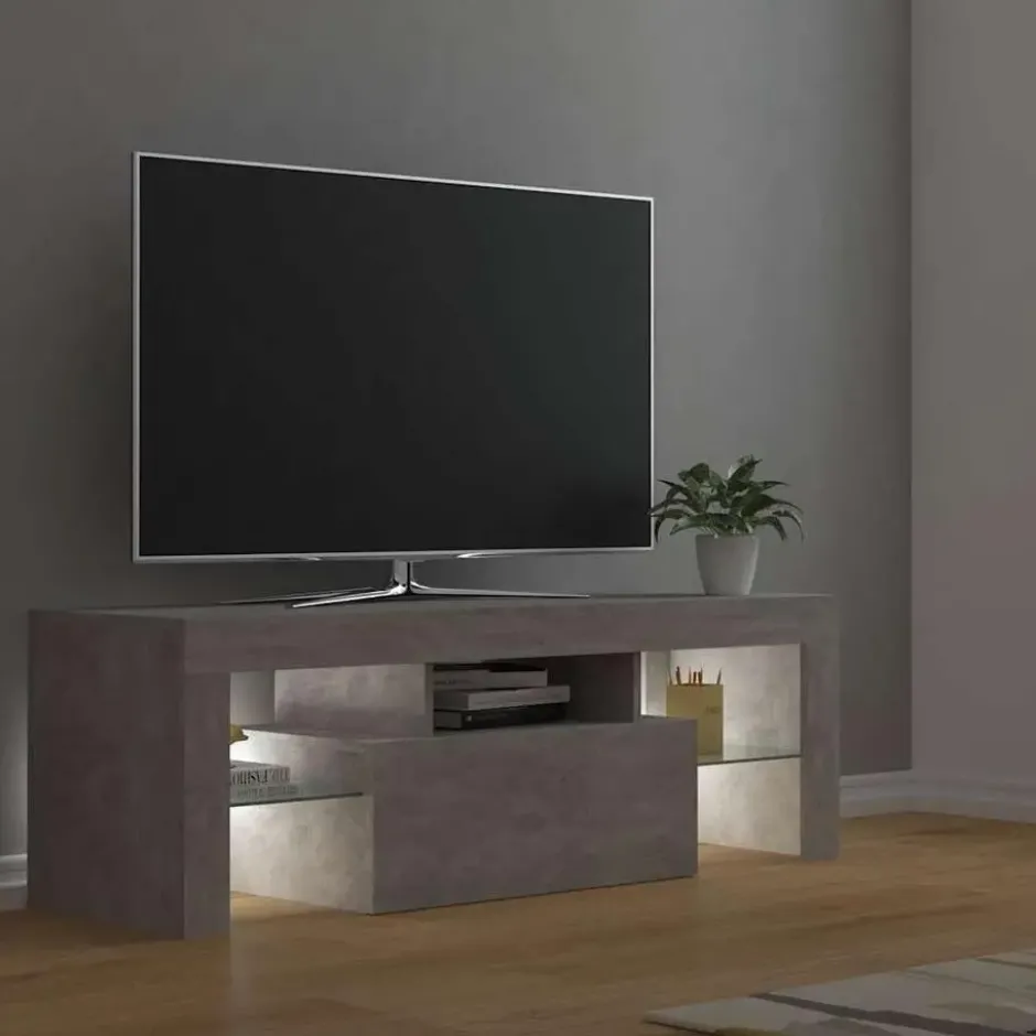 vidaXL - Tv-kast - Grijs - Bewerkt hout