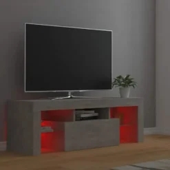 vidaXL - Tv-kast - Grijs - Bewerkt hout