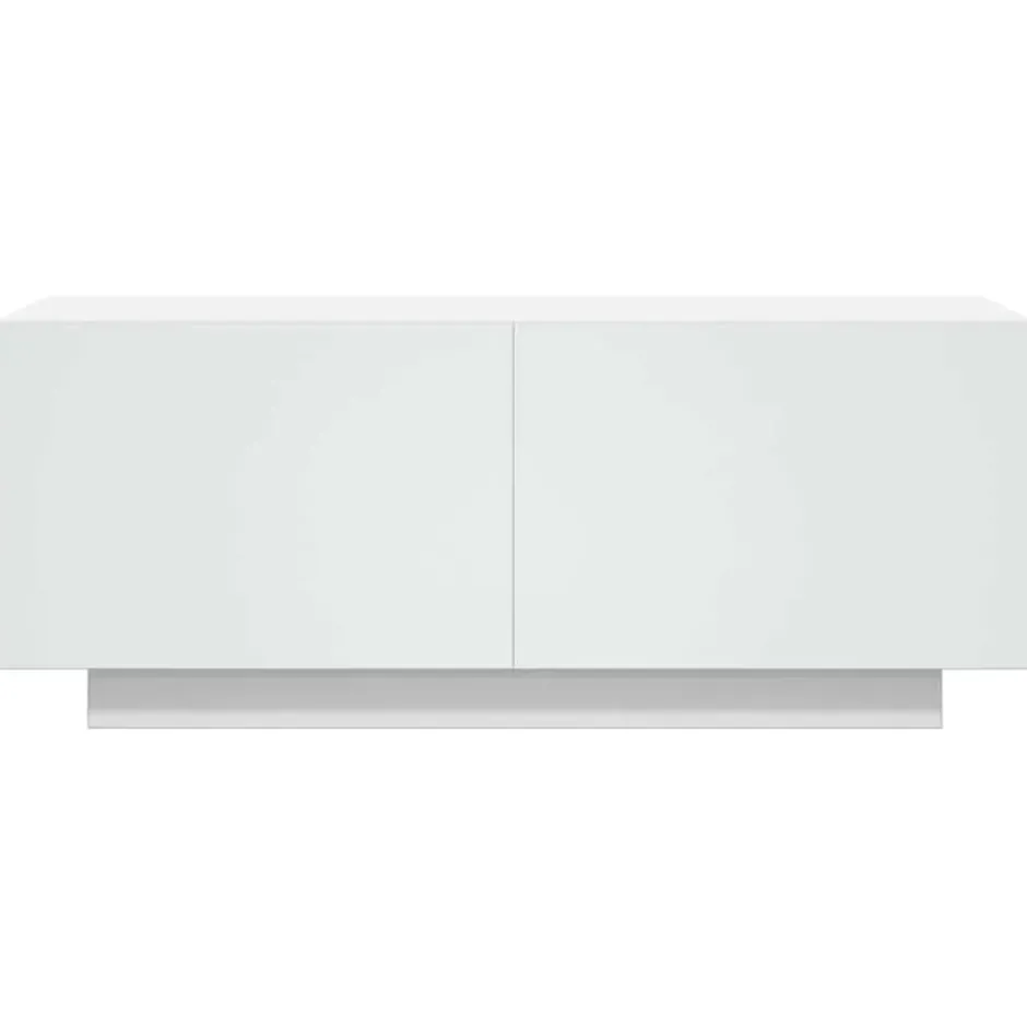 vidaXL - Tv-kast - Wit - Bewerkt hout