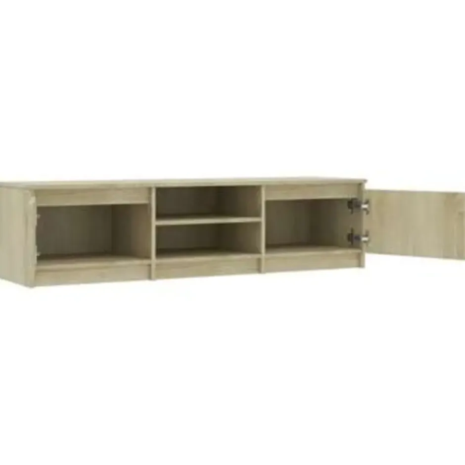 vidaXL - Tv-meubel - Bruin - Bewerkt hout