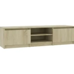 vidaXL - Tv-meubel - Bruin - Bewerkt hout