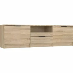 vidaXL - Tv-meubel - Bruin - Bewerkt hout