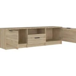 vidaXL - Tv-meubel - Bruin - Bewerkt hout