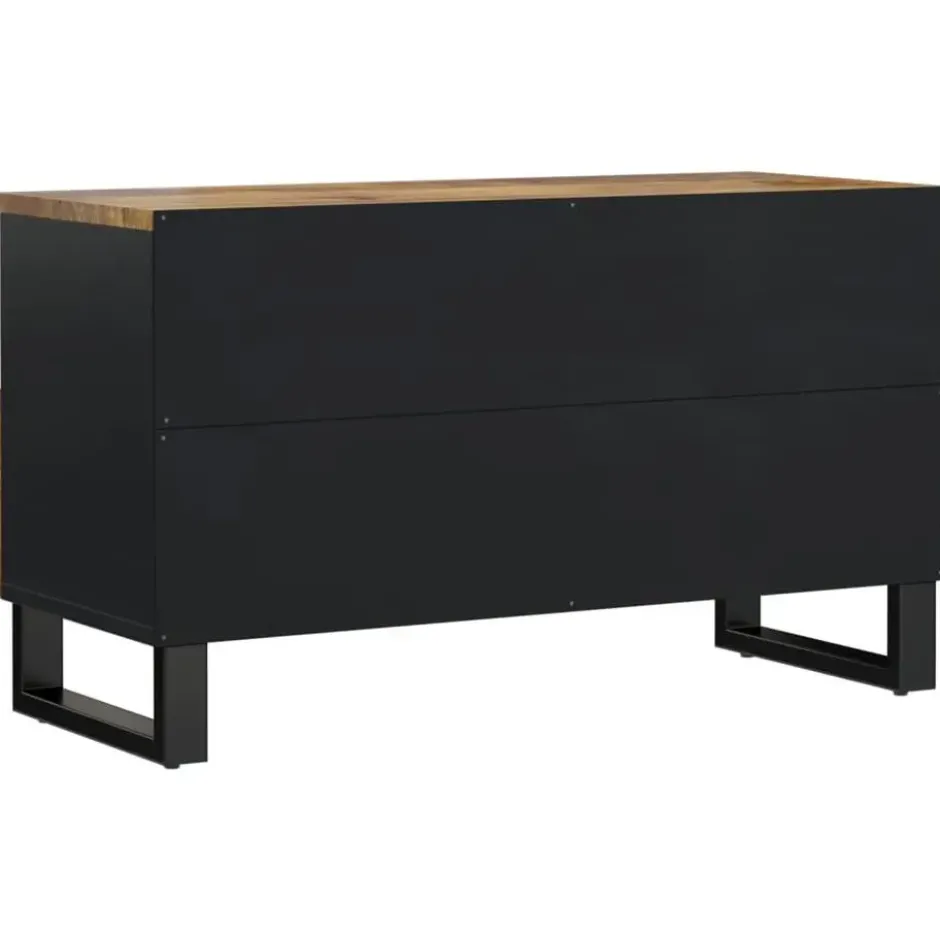 vidaXL - Tv-meubel - Bruin - Mangohout en bewerkt hout - 80 x 33 x 46 cm