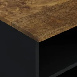 vidaXL - Tv-meubel - Bruin - Mangohout en bewerkt hout - 80 x 33 x 46 cm