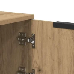 vidaXL - TV-meubel met 3 deuren - Artisanaal eiken - 102x35x36.5 cm