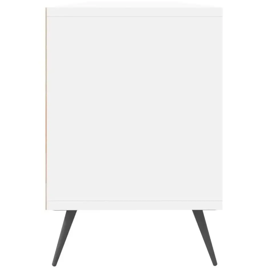 vidaXL - TV-meubel met 3 deuren en 3 vakken - Wit - Hout - 150x30x44.5 cm