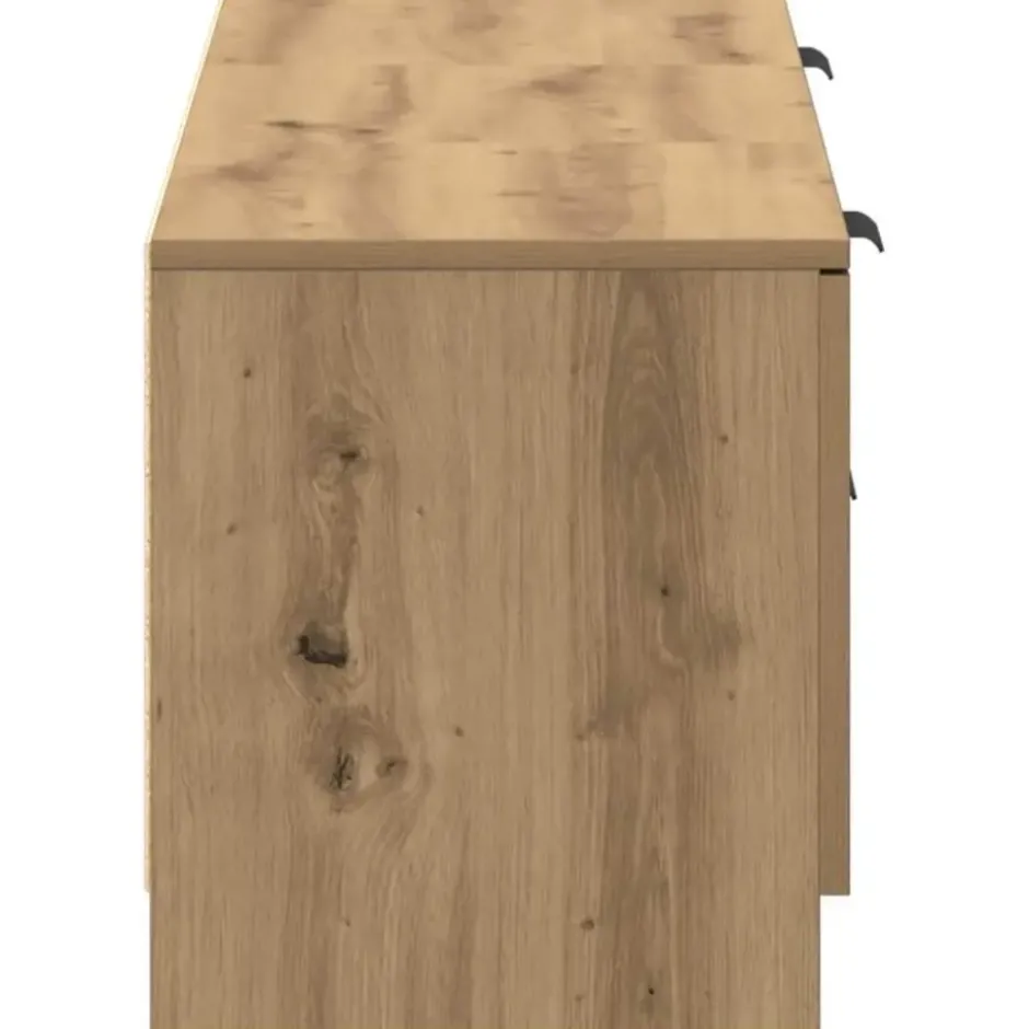 vidaXL - TV-meubel met 1 lade en 2 deuren - Artisanaal eiken - 140x35x40 cm