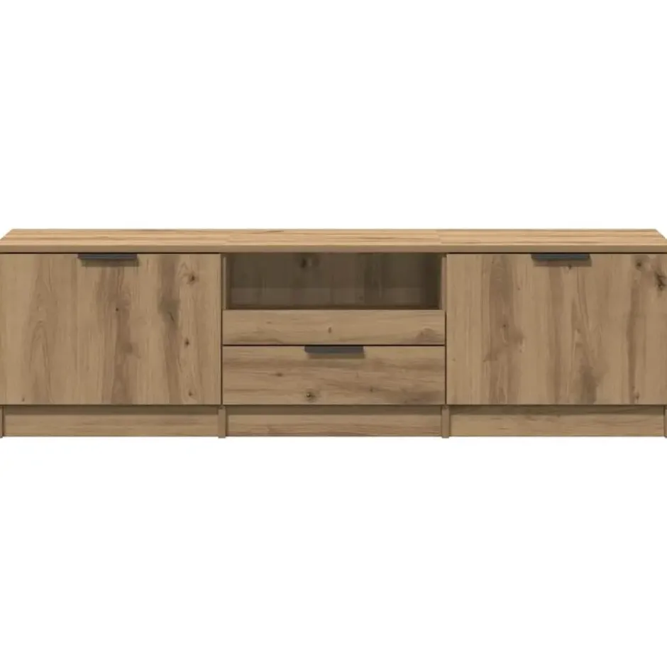 vidaXL - TV-meubel met 1 lade en 2 deuren - Artisanaal eiken - 140x35x40 cm