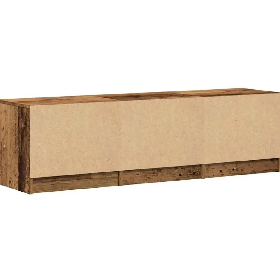 vidaXL - TV-meubel met 1 lade en 2 deuren - Oud hout - 140x35x40 cm