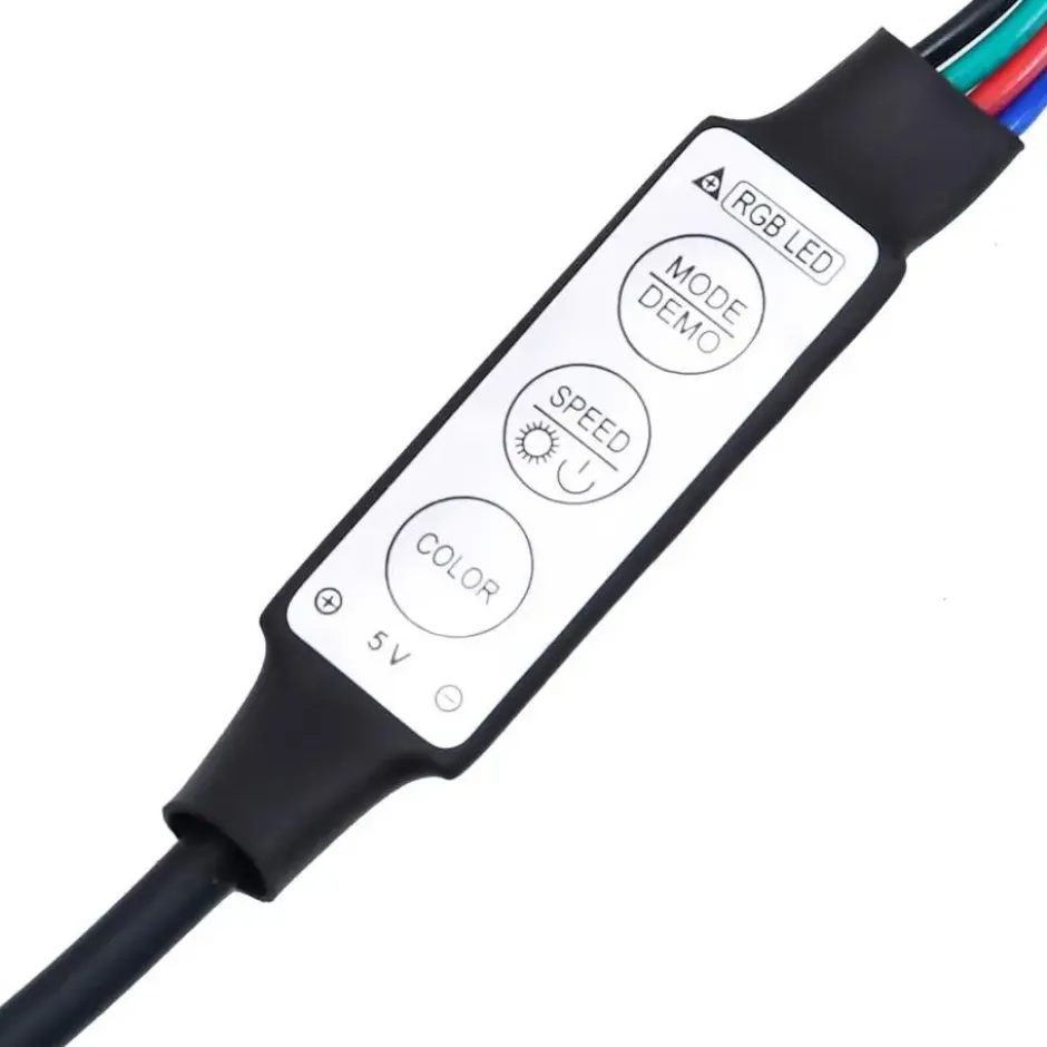 vidaXL - TV-meubel met LED en 3 deuren - Artisanaal eiken - 160x35x40 cm