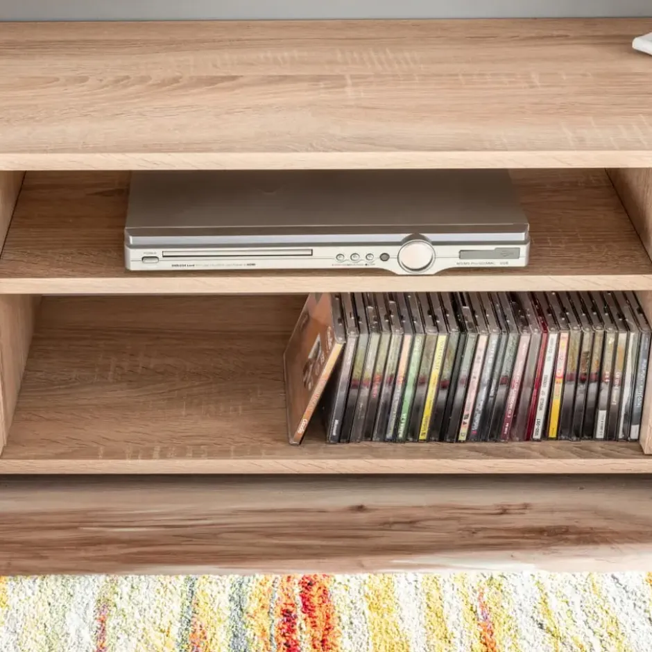 vidaXL - Tv-wandmeubel - Bruin - Bewerkt hout