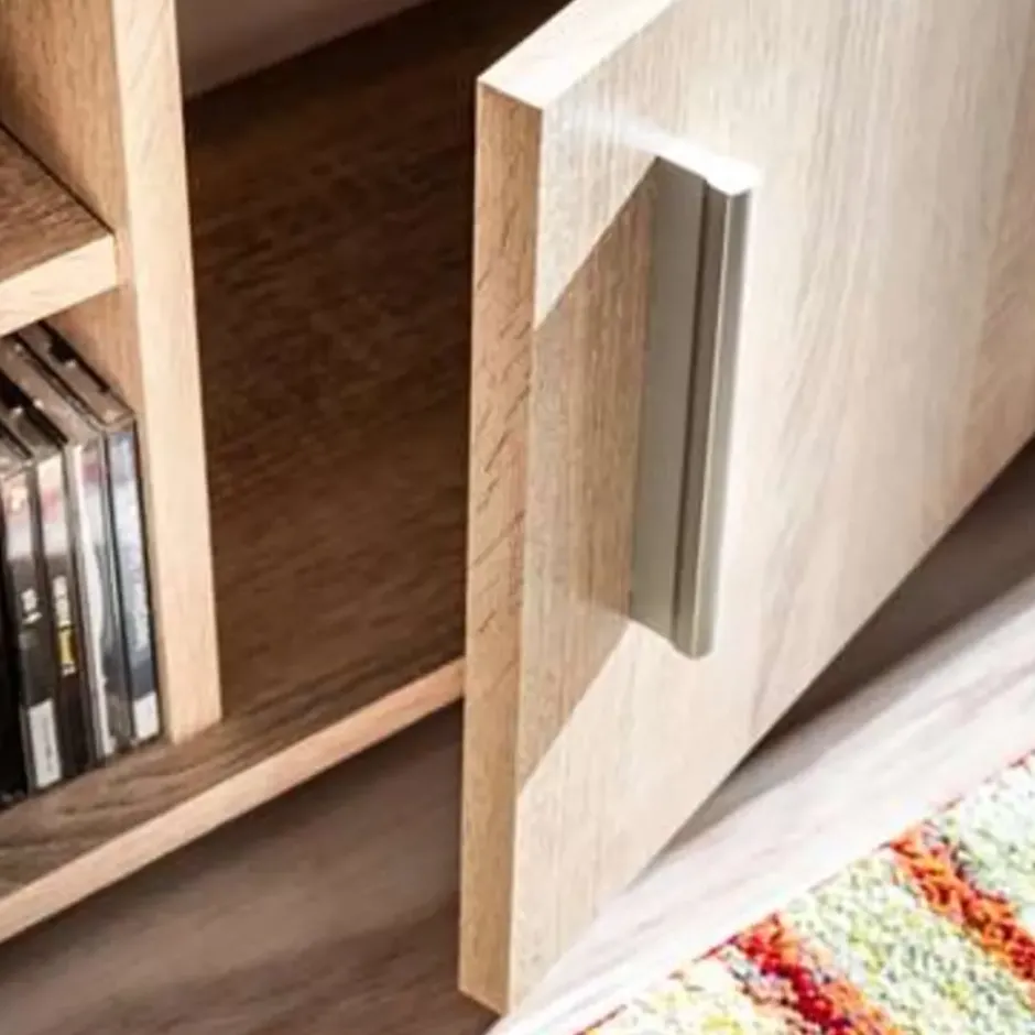 vidaXL - Tv-wandmeubel - Bruin - Bewerkt hout