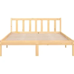 vidaXL - Tweepersoonsbedden - Bruin - Grenenhout - 140 x 200 cm
