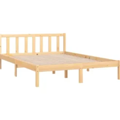 vidaXL - Tweepersoonsbedden - Bruin - Grenenhout - 140 x 200 cm