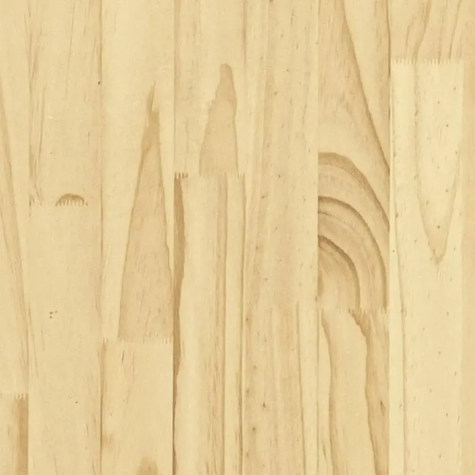 vidaXL - Tweepersoonsbed - Naturel - Massief hout - 180x200 cm
