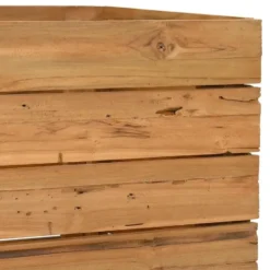 vidaXL - Verhoogde Plantenbak - Bruin - Teakhout - 100 x 40 x 55 cm