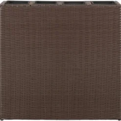 vidaXL - Verhoogde Plantenbak - Bruin - Poly rattan