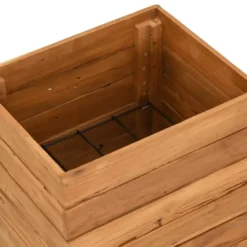 vidaXL - Verhoogde Plantenbak - Bruin - Teakhout - 50 x 40 x 72 cm