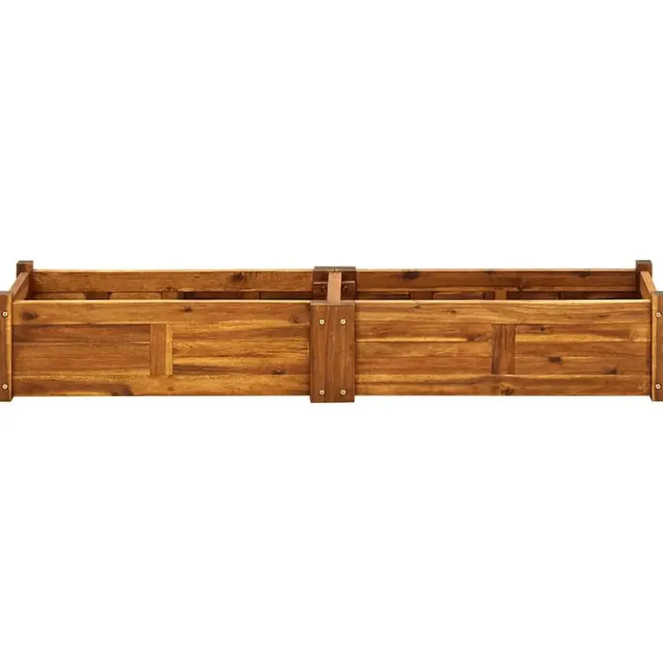 vidaXL - Verhoogde Plantenbak - Bruin - Hout - 150 x 30 x 25 cm