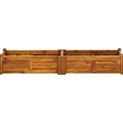 vidaXL - Verhoogde Plantenbak - Bruin - Hout - 150 x 30 x 25 cm