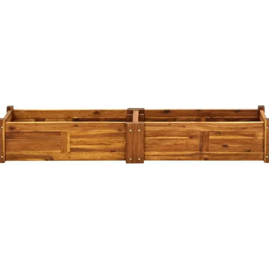 vidaXL - Verhoogde Plantenbak - Bruin - Hout - 150 x 30 x 25 cm