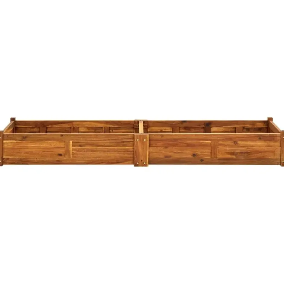 vidaXL - Verhoogde Plantenbak - Bruin - Hout - 200 x 50 x 25 cm