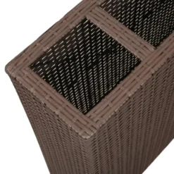 vidaXL - Verhoogde Plantenbak - Bruin - Poly rattan