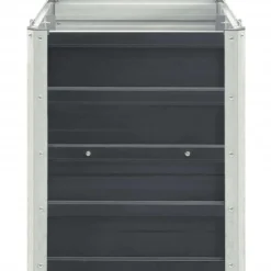 vidaXL - Verhoogde Tuinbak - Antraciet - Staal