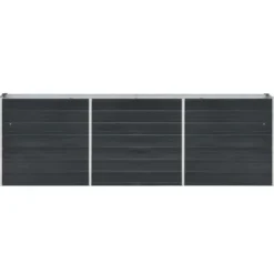 vidaXL - Verhoogde Tuinbak - Antraciet - Staal