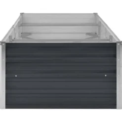 vidaXL - Verhoogde Tuinbak - Antraciet - Staal