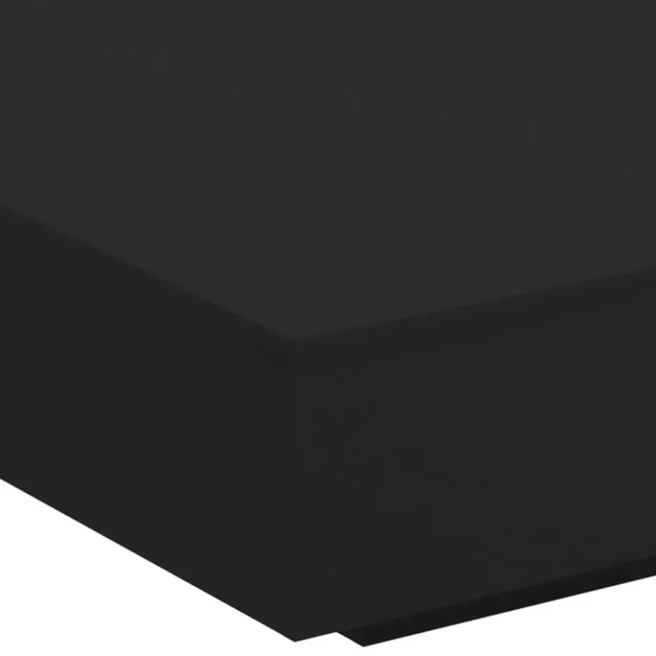 vidaXL - Vierkante salontafel met LED - Zwart - Bewerkt hout - 100x100x31 cm