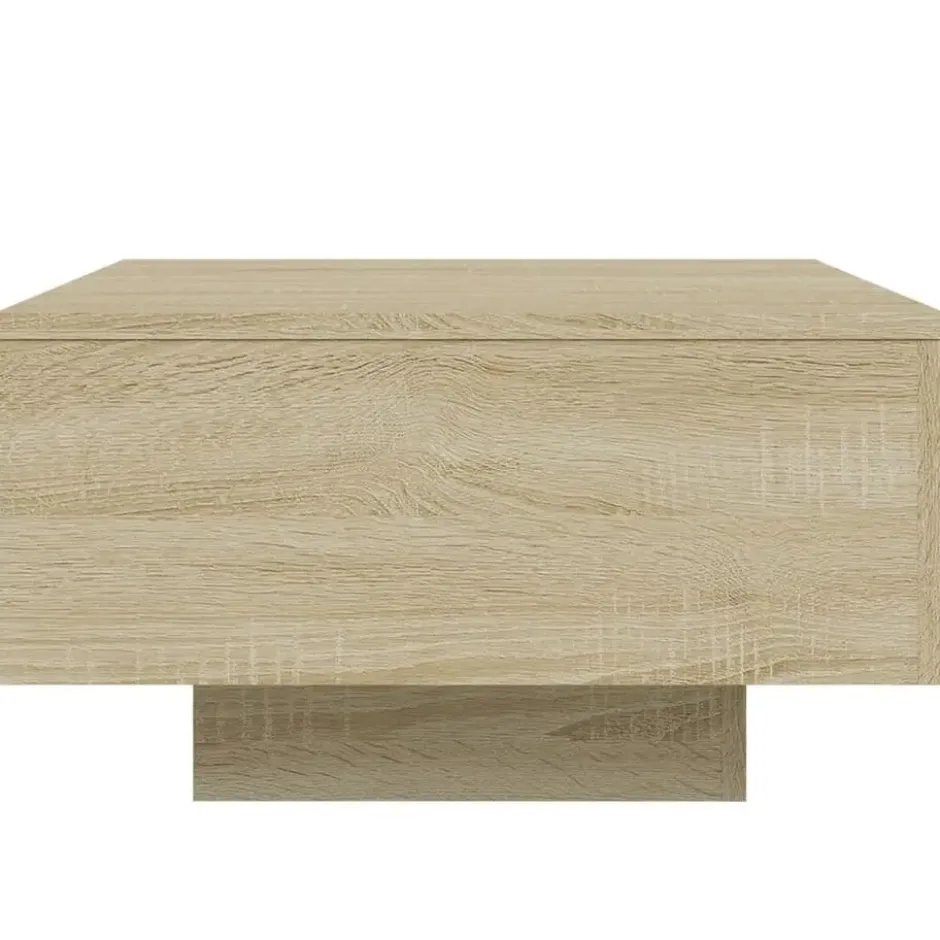vidaXL - Vierkante salontafel - Sonoma eiken - Bewerkt hout - 55x55x31 cm