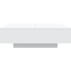 vidaXL - Vierkante salontafel - Wit - Bewerkt hout - 100x100x31 cm