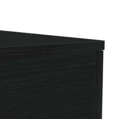 vidaXL - Vierkante salontafel met LED - Zwart eiken - Bewerkt hout - 50x50x40 cm