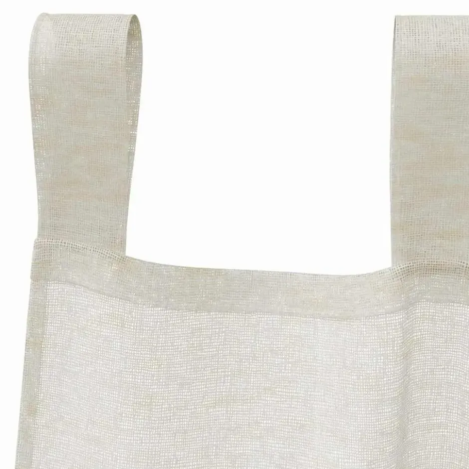 vidaXL Vitrages met lussen - Crème - Polyester - 140x245 cm - Set van 2