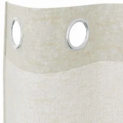 vidaXL Vitrages met ringen - Crème - Polyester - 140x225 cm - Set van 2