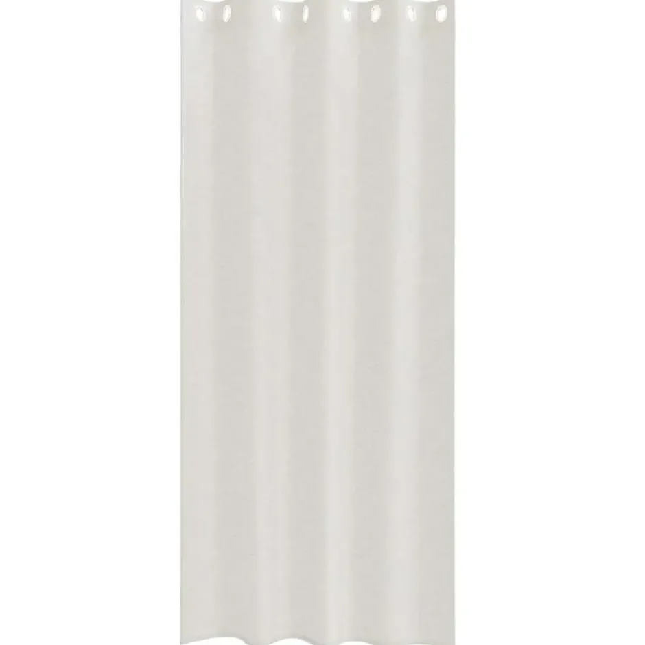 vidaXL Vitrages met ringen - Crème - Polyester - 140x225 cm - Set van 2