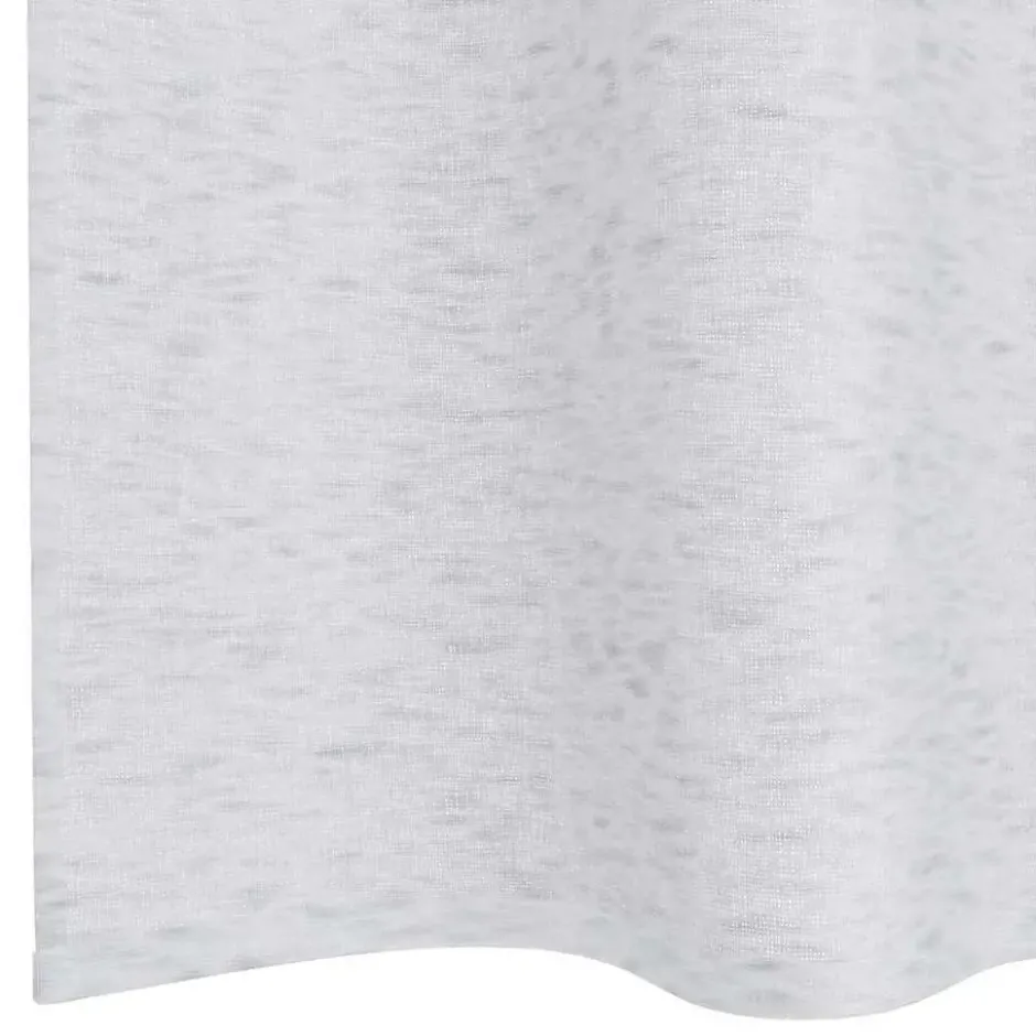 vidaXL Vitrages met ringen - Lichtgrijs - Polyester - 140x260 cm - Set van 2