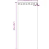 vidaXL Vitrages met ringen - Wit - Polyester - 140x225 cm - Set van 2