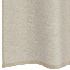 vidaXL Vitrages met ringen - Zand - Polyester - 140x245 cm - Set van 2