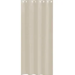 vidaXL Vitrages met ringen - Zand - Polyester - 140x260 cm - Set van 2