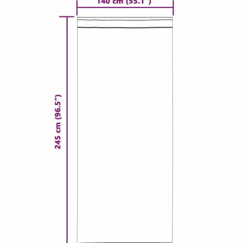 vidaXL Vitrages voor woonkamer - Zand - Polyester - 140x245 cm - Set van 2