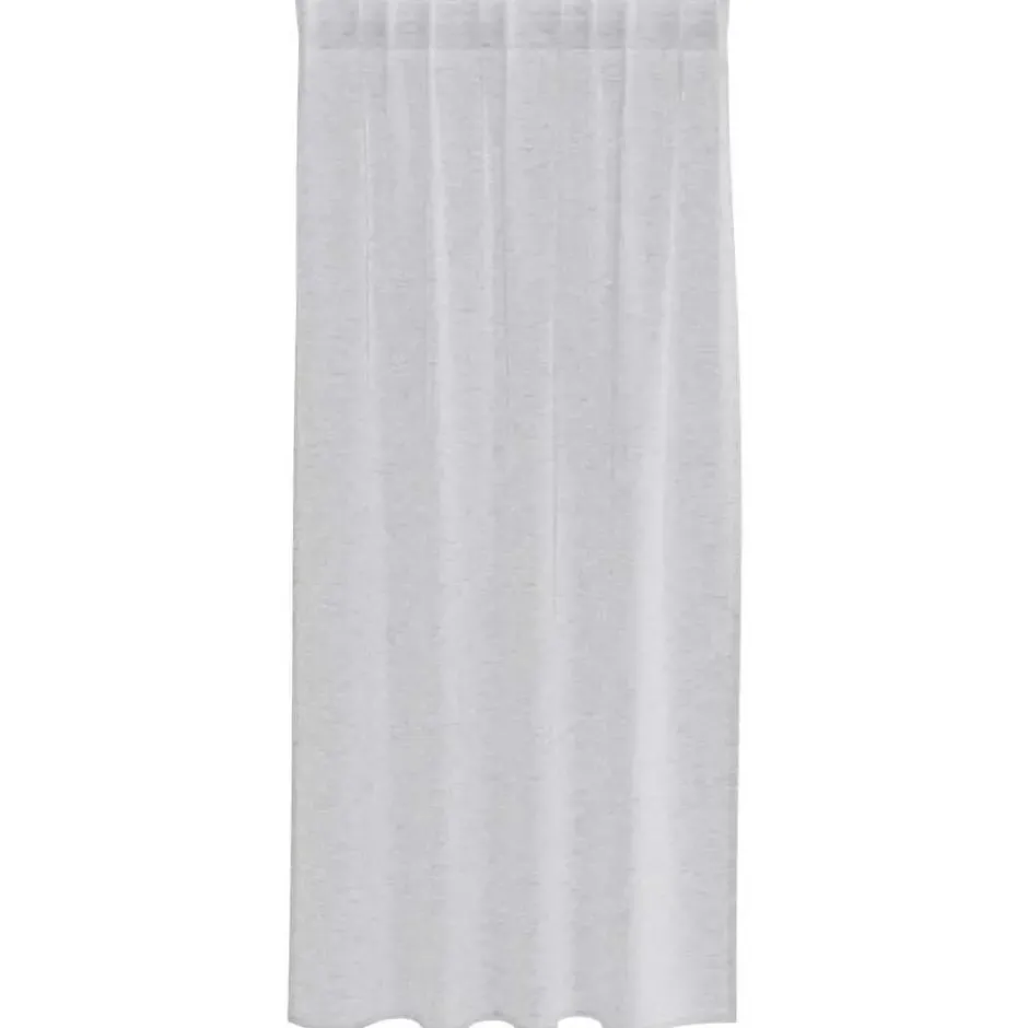 vidaXL Vitrages voor woonkamer - Lichtgrijs - Polyester - 140x175 cm - Set van 2