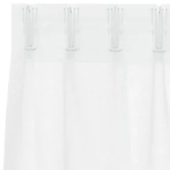 vidaXL Vitrages voor woonkamer - Wit - Polyester - 140x260 cm - Set van 2