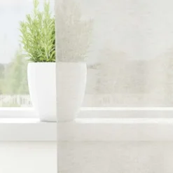 vidaXL Vitrages voor woonkamer - Crème - Polyester - 140x260 cm - Set van 2