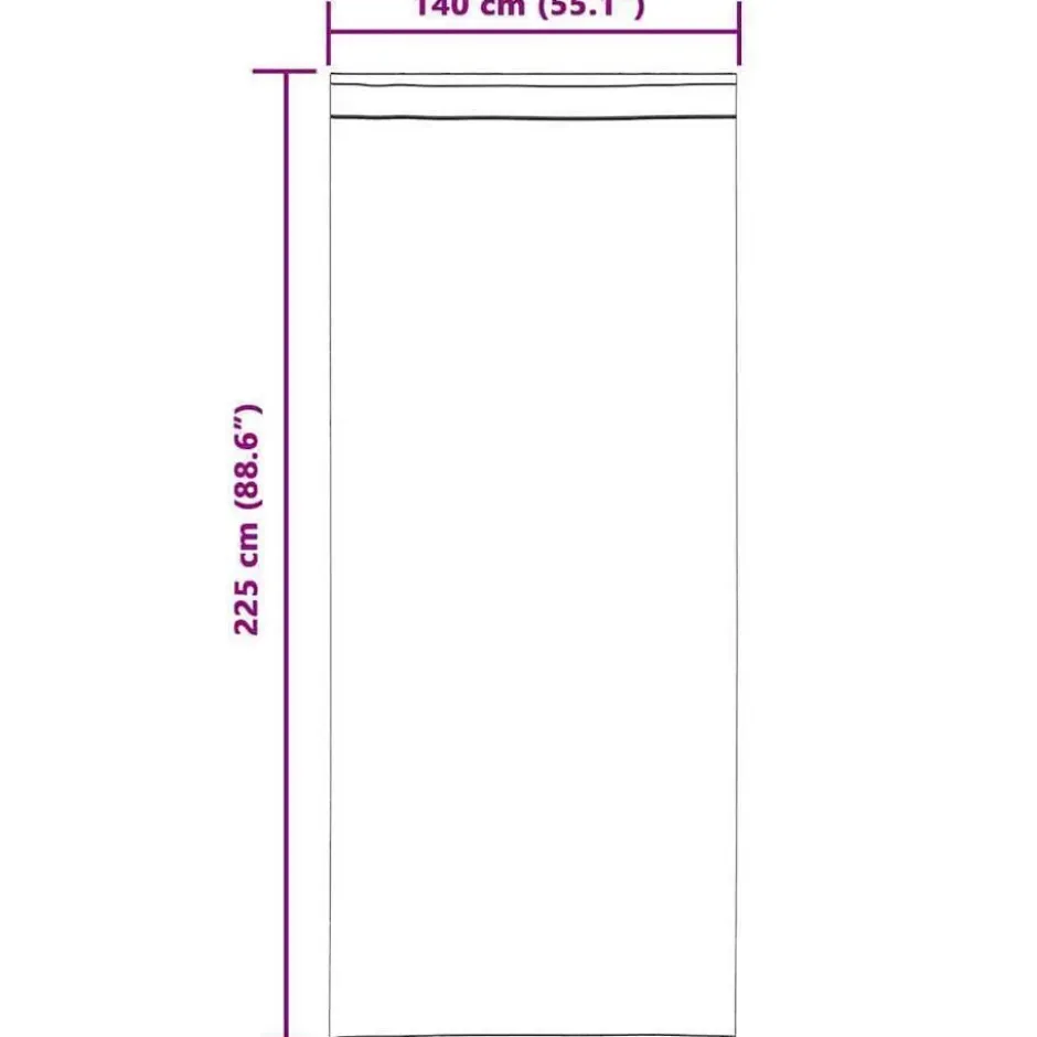 vidaXL Vitrages voor woonkamer - Zand - Polyester - 140x225 cm - Set van 2
