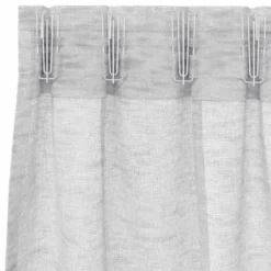 vidaXL Vitrages voor woonkamer - Lichtgrijs - Polyester - 140x225 cm - Set van 2